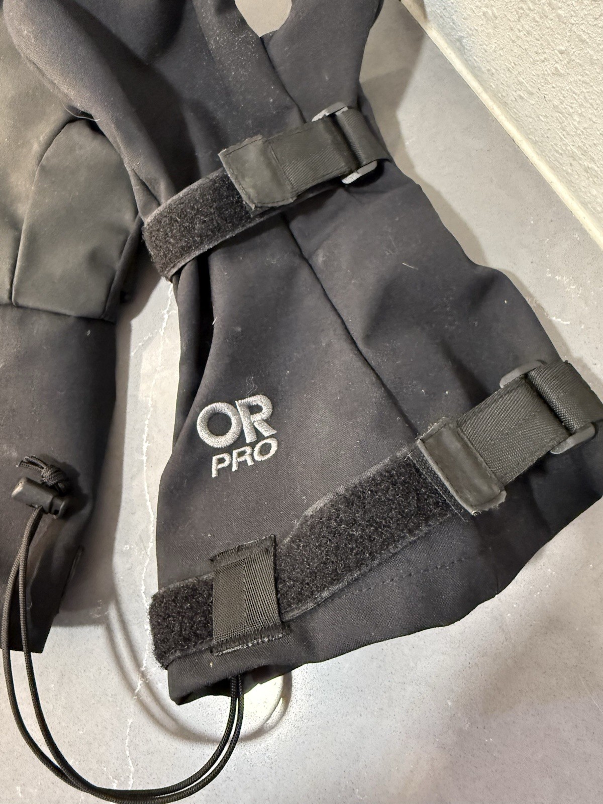 Outdoor Research Gloves OR Pro Mod Nylon/Rubber Glove Shell Black Size Medium