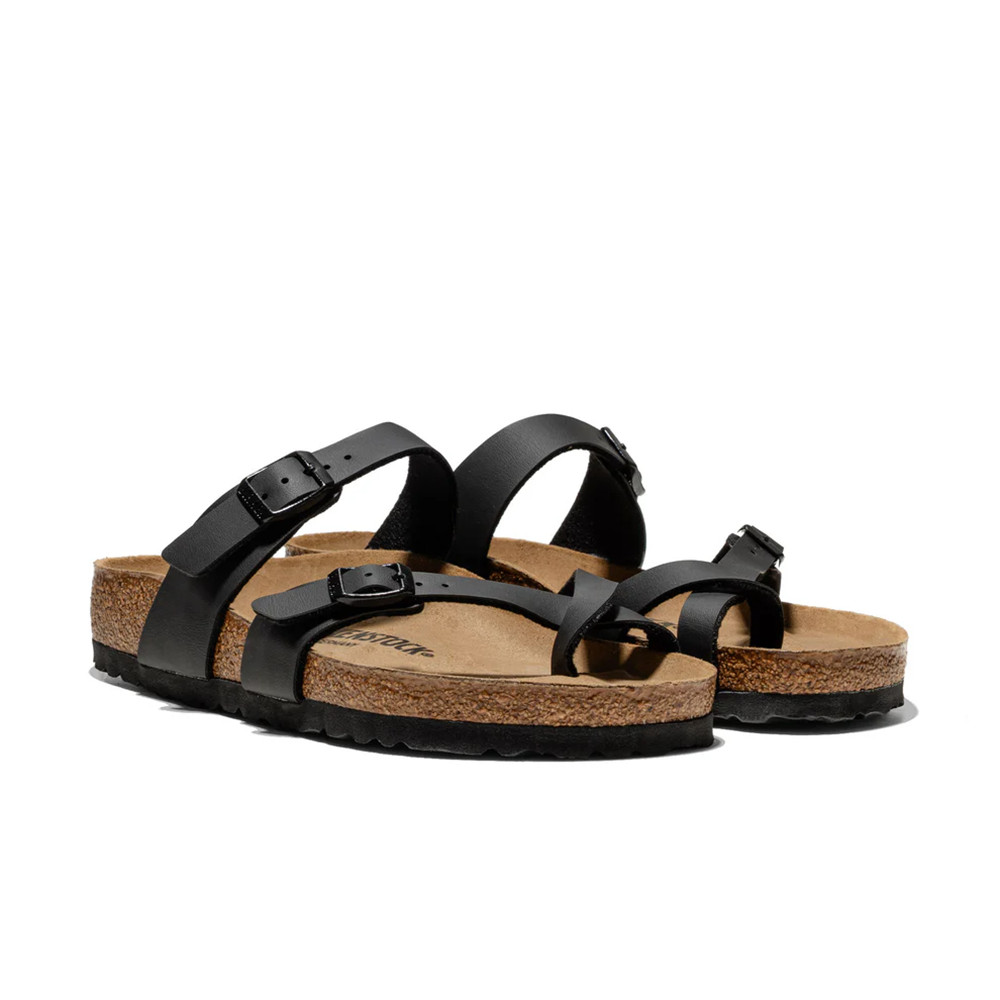 Birkenstock Mayari Flip Flops Soft Footbed Black Birko-Flor Sandal Women’s Shoes