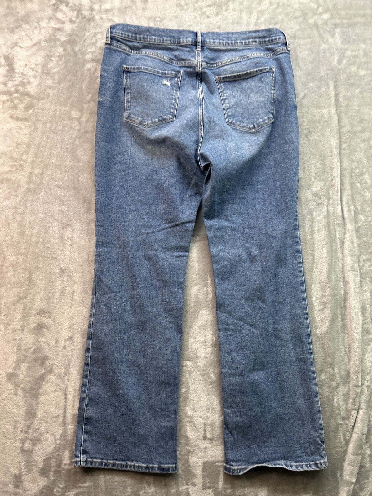 A.n.a. High Rise Vintage Bootcut Stretch Distressed Jeans Womens Plus Sz 18 Blue