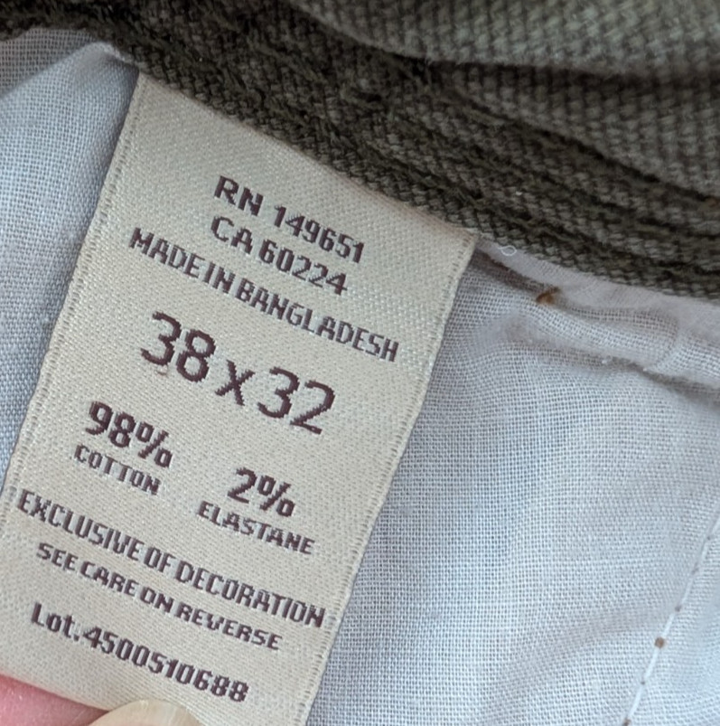 Legendary Outfitters Men’s Canvas Pants 38X32 Brown Stretch Workwear Hunting