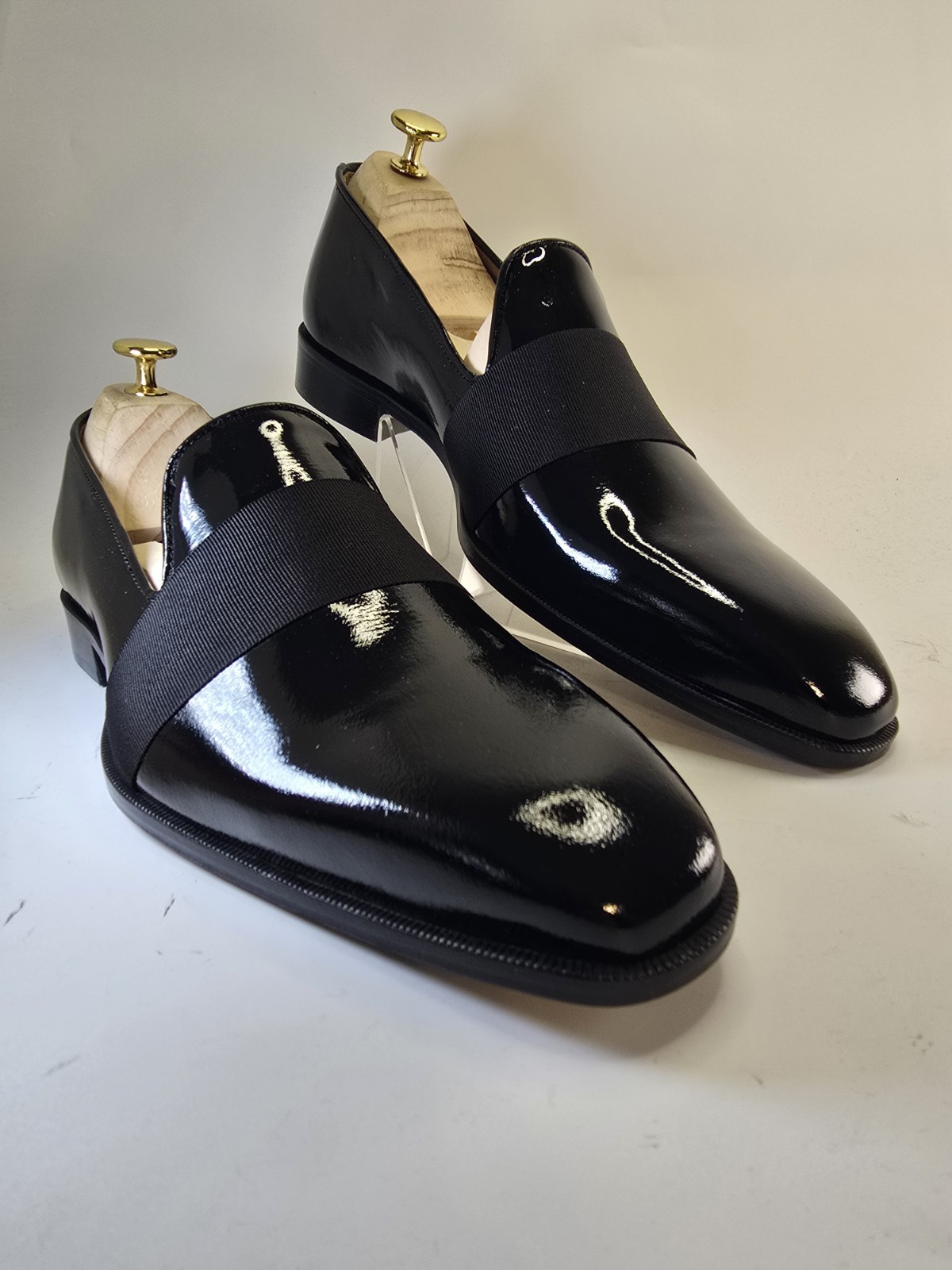 Men’s Vai Now Black Patent Elegant Shoes No.40/41/42/43/44 Made in