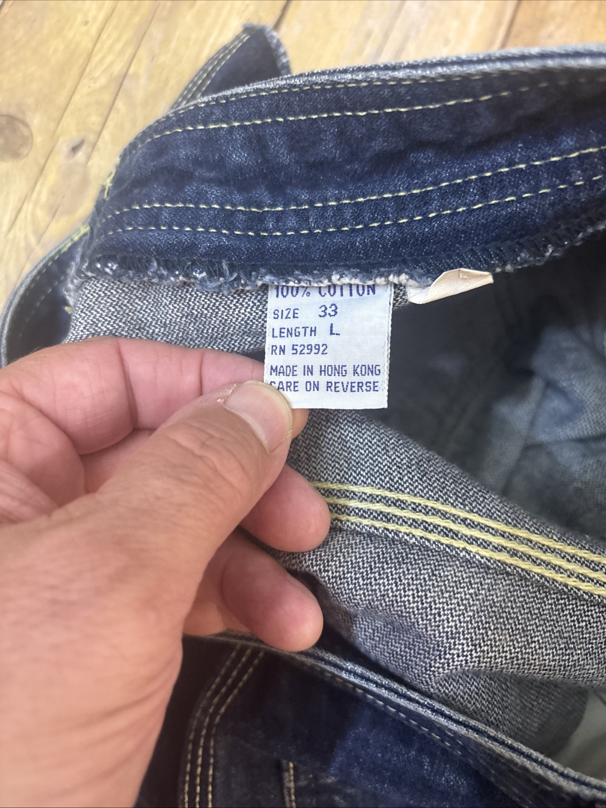 Jordache Jeans Men Vintage Made In Hong Kong Size 33 (29X34)