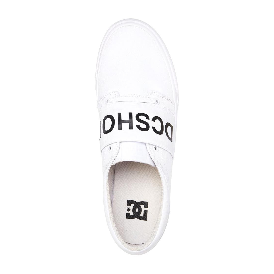 DC Trase TX Skate Shoes – White/Black
