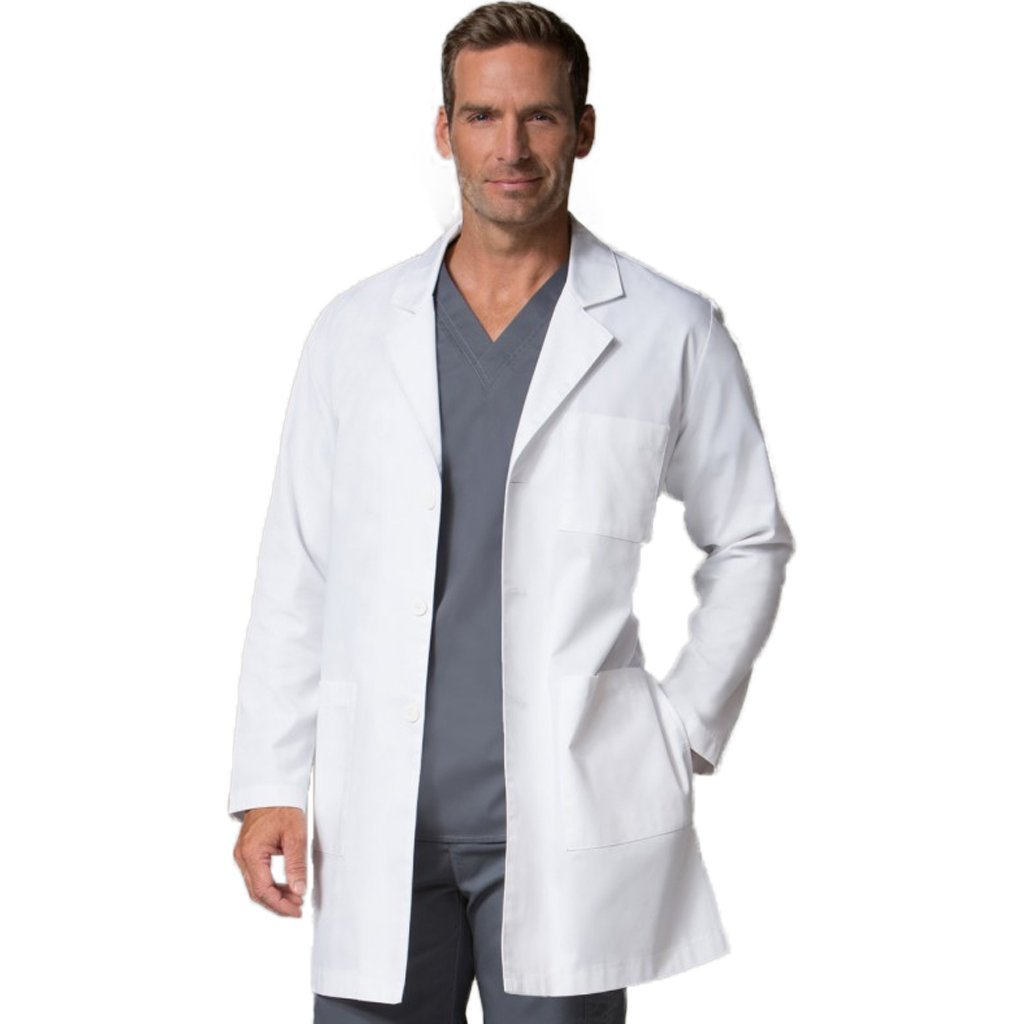 Maevn Unisex White Lab Coat Style 7551 35.5″ Length One Chest pocket XS to 5XL