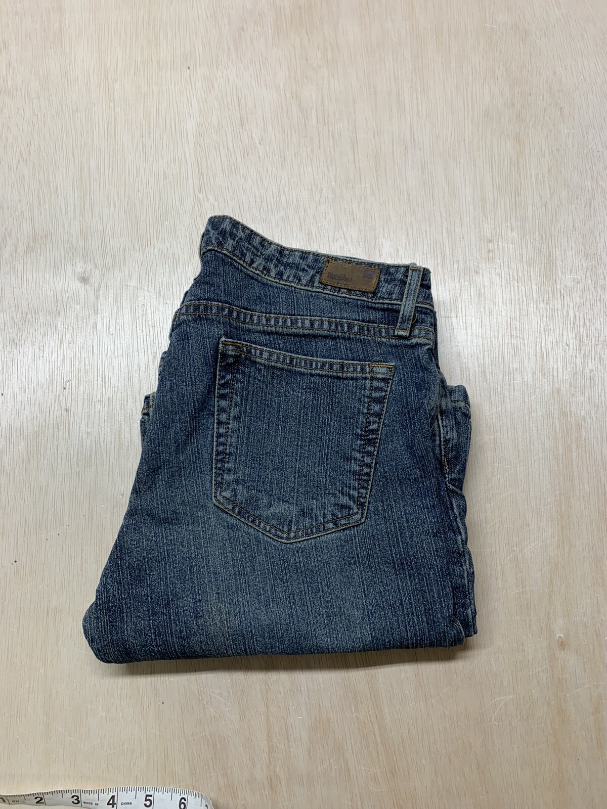 Mossimo Womens Blue Denim Bootcut Size 11 Approx 30×31 Mid Rise