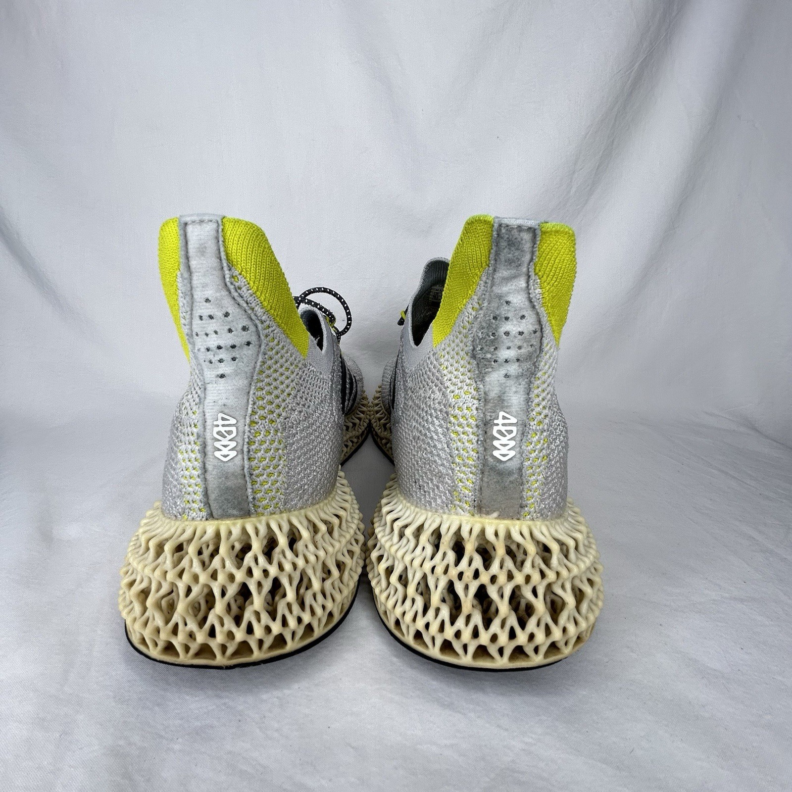 Adidas 4D Fwd Men’s Halo Silver/Cloud White/Acid Yellow GY4933 Shoes Size 10.5