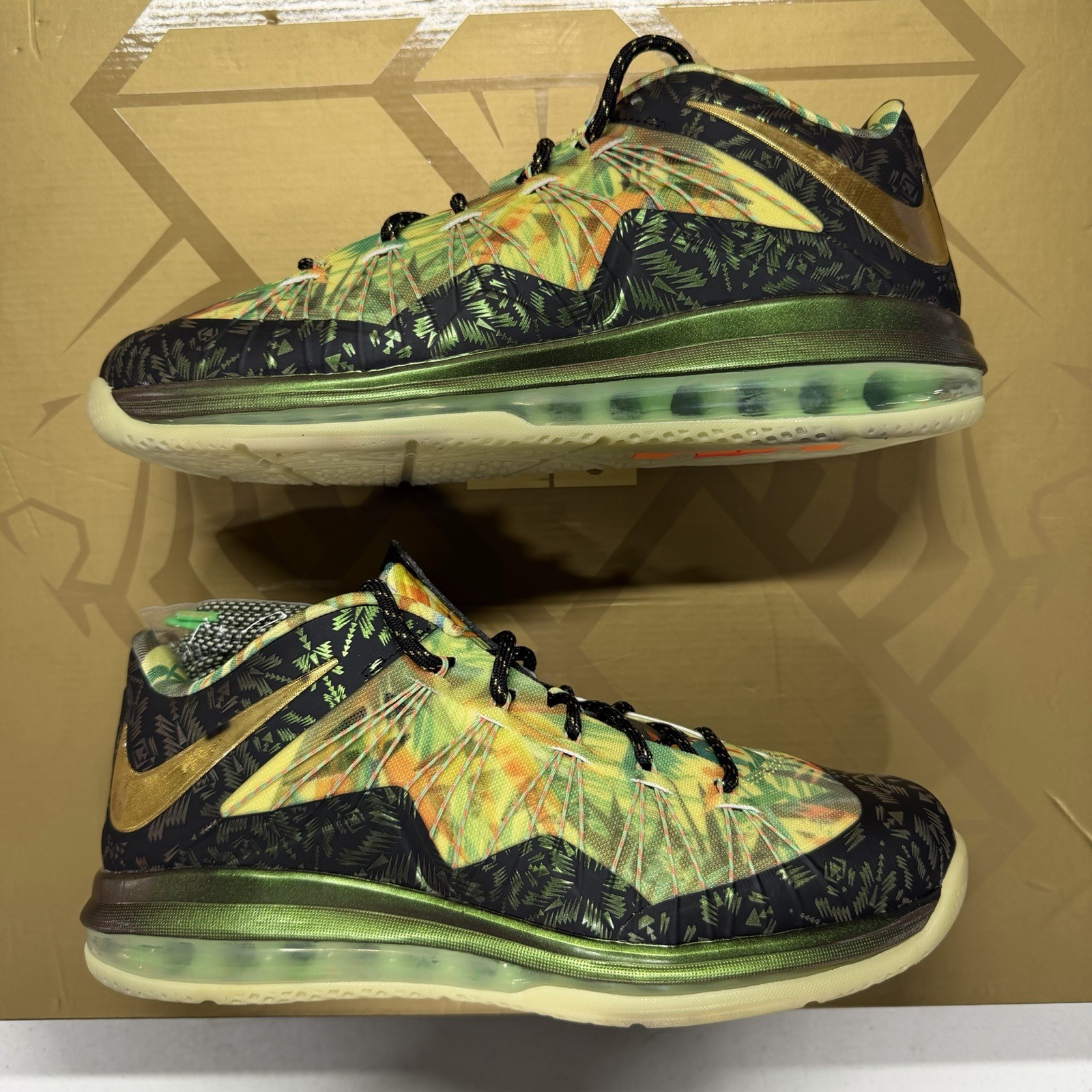 Nike LeBron X Celebration Pack 628622 900 P.S. Elite Low Championship Sz 11
