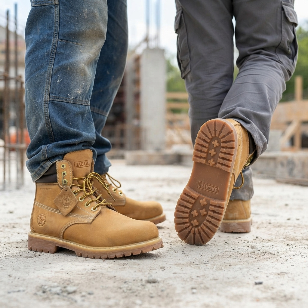 8601 Men’s work boots for men non slip rubber water resistant construction