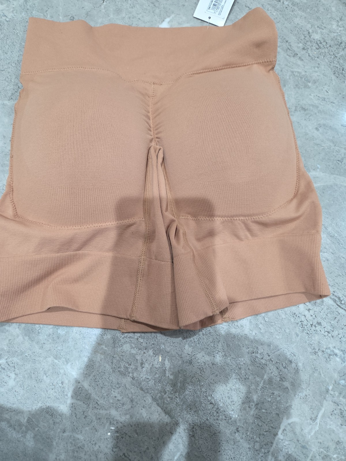 M&S Cool Comfort Seamless Bum Boosting Shorts SIZE M 12-14 RICH AMBER