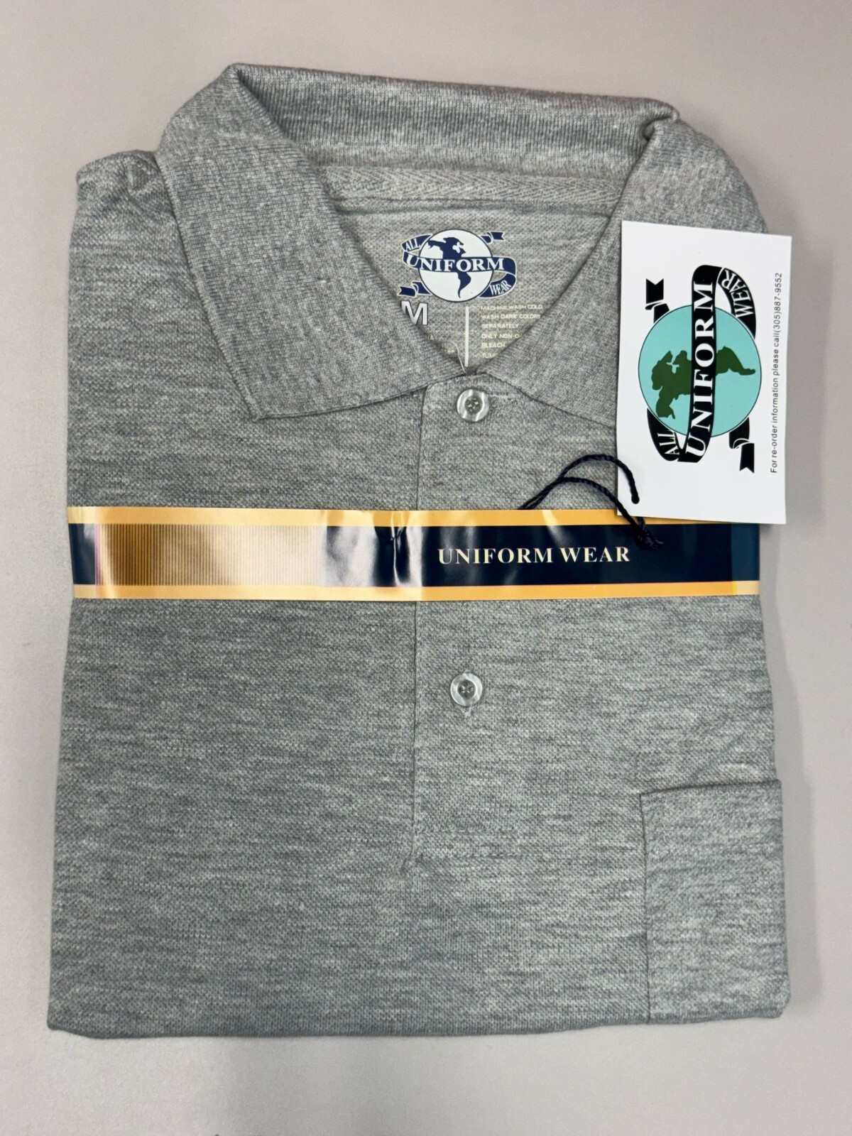 Men’s Pique Polo Shirt With Left Chest Pocket, Heather Grey