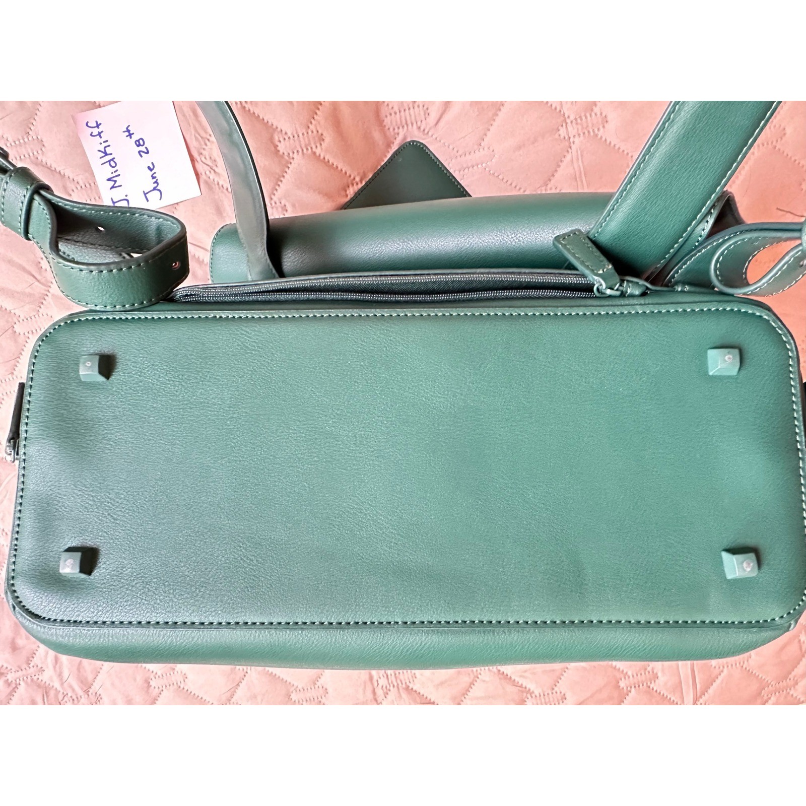 BEIS x Wicked The Expansion Backpack Elphaba Green Vegan Leather Travel Bag