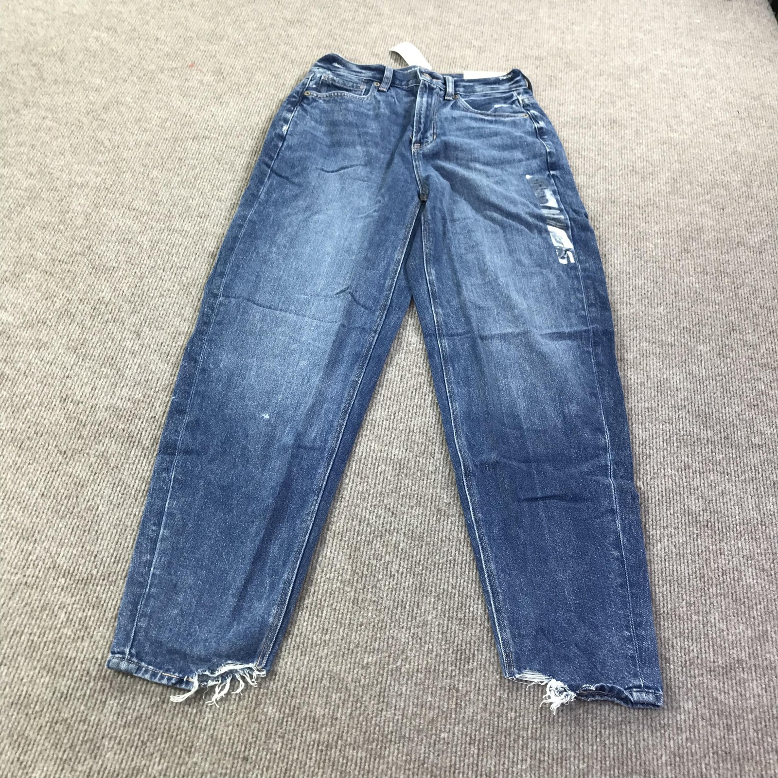 American Eagle Mom Jeans Womens 2 26W Distressed High Rise Relaxed Denim Pants
