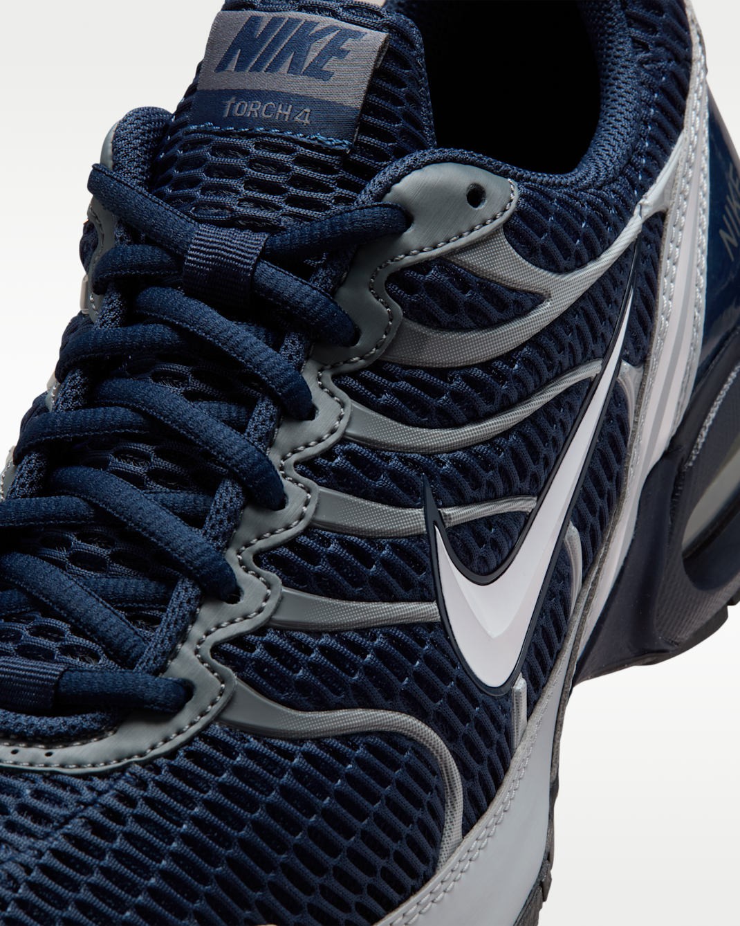 Nike Air Max Torch 4 Obsidian Blue Wolf Grey White 343846-411 Men’s