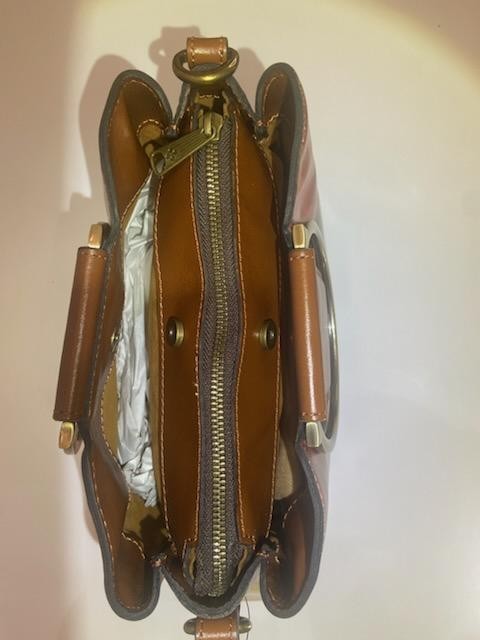NWT_Patricia Nash_Renna Floral Satchel_Metal Accents_Leather Strap_Crossbody