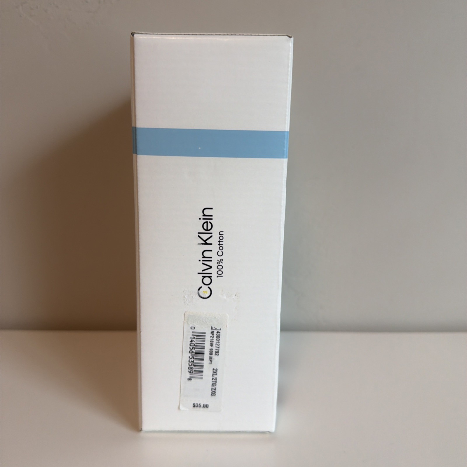 Calvin Klein 3 Pack 100% Cotton Classic Fit Boxer Brief White Gray Black Sz 2XL
