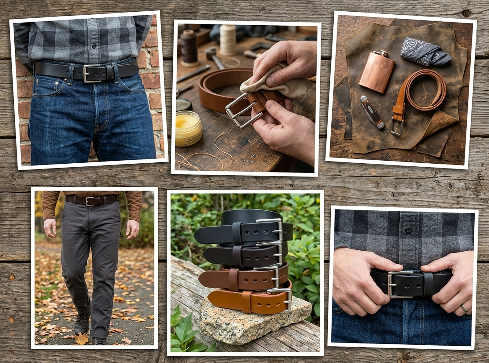 Handmade 1.5” Hermann Oak English Bridle Leather Belt – Full Grain USA Made