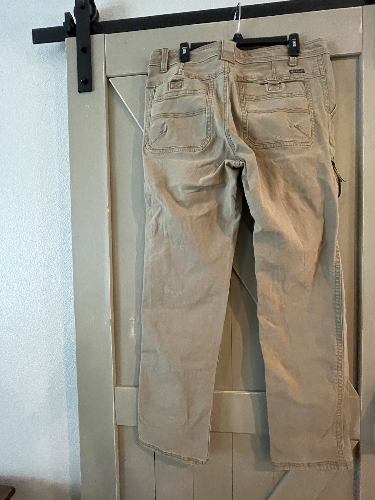 Legendary Outfitters Men’s Beige Canvas Stretch Straight Leg Pants 34W