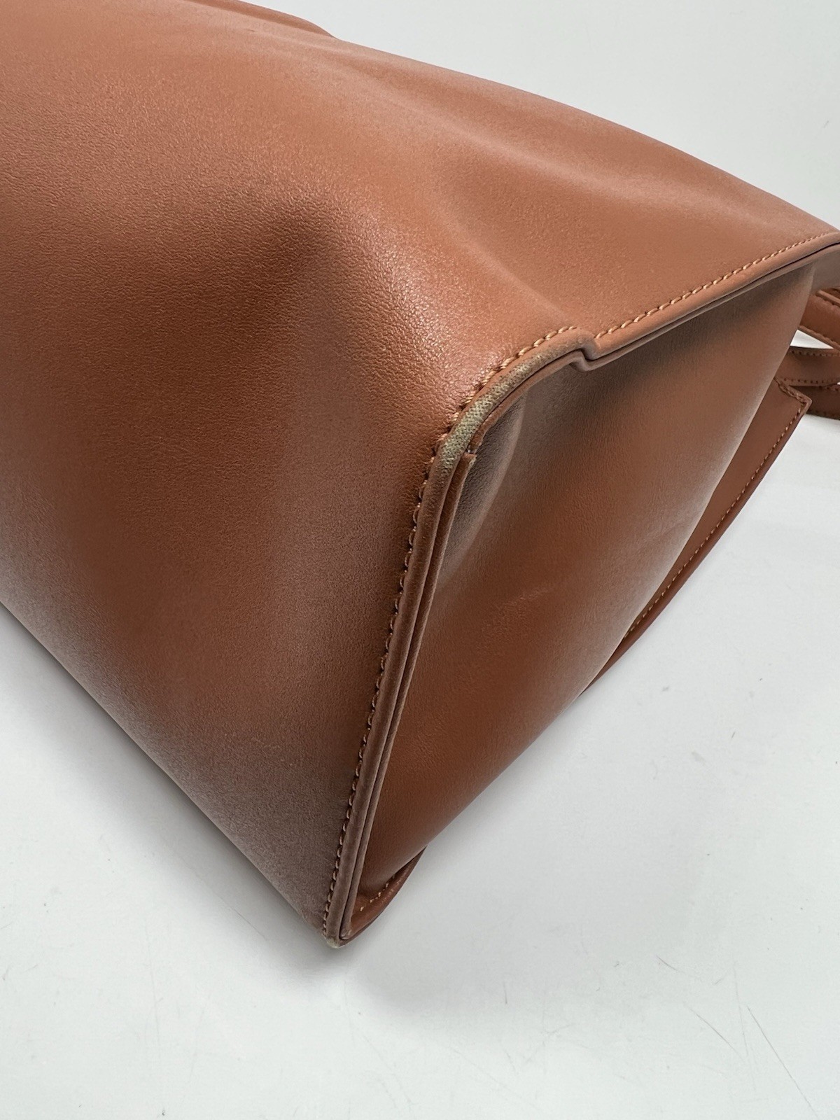 Telfar Medium Tan Brown Shopping Bag Womens Hand Shoulder Bag Crossbody Logo