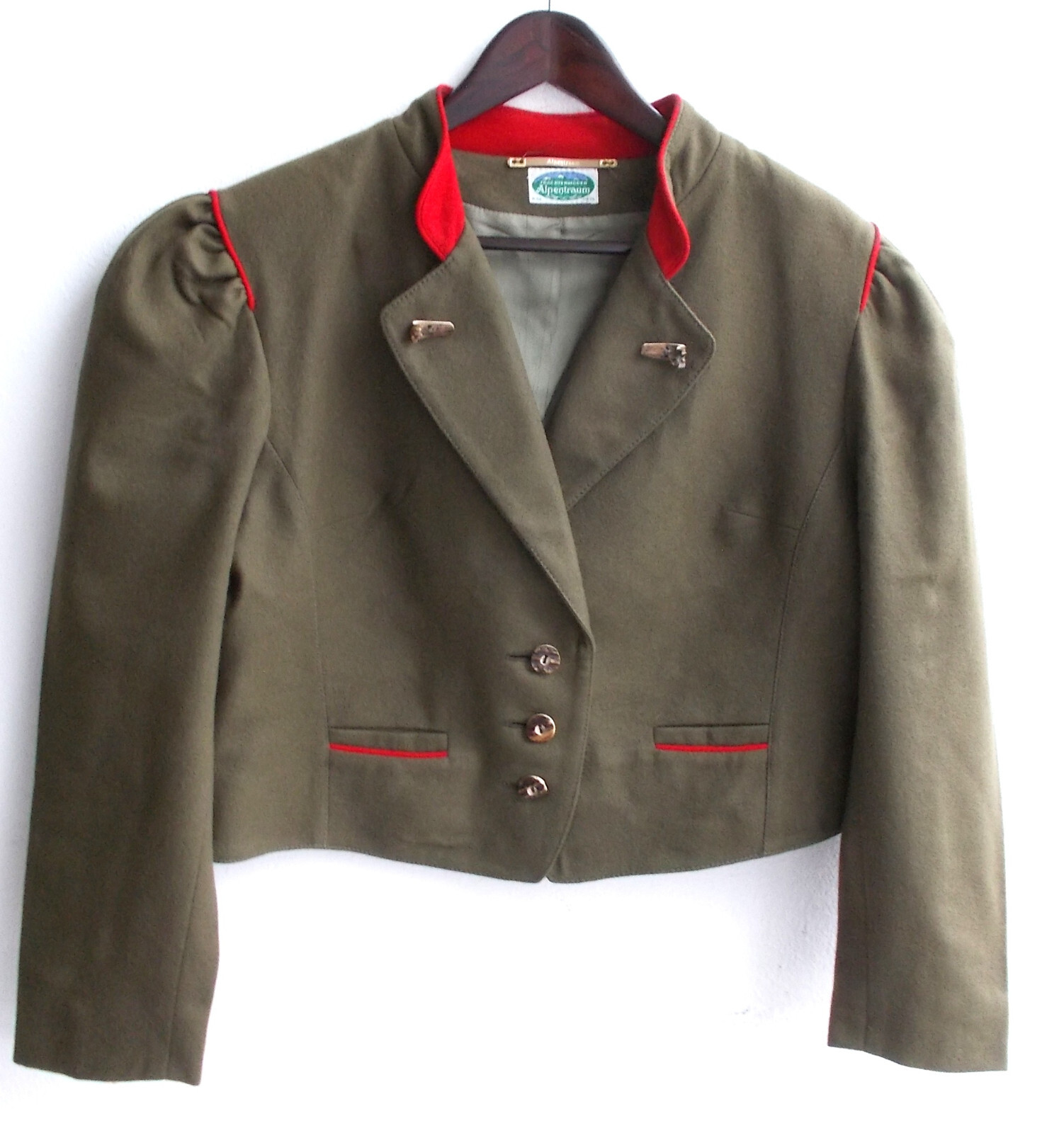 Ladies traditional anchor/jacket khaki size 42 by Alpentraum