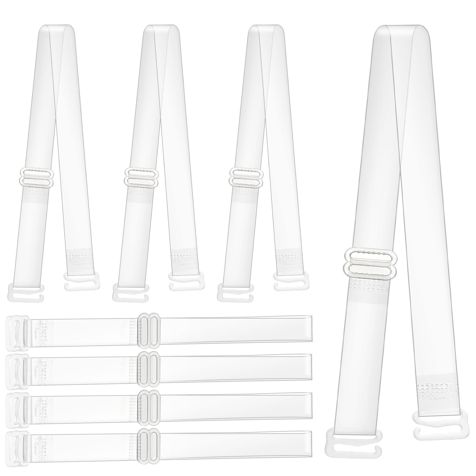 4 Pairs Clear Bra Straps Invisible Bra Straps Non Slip Bra Shoulder Straps
