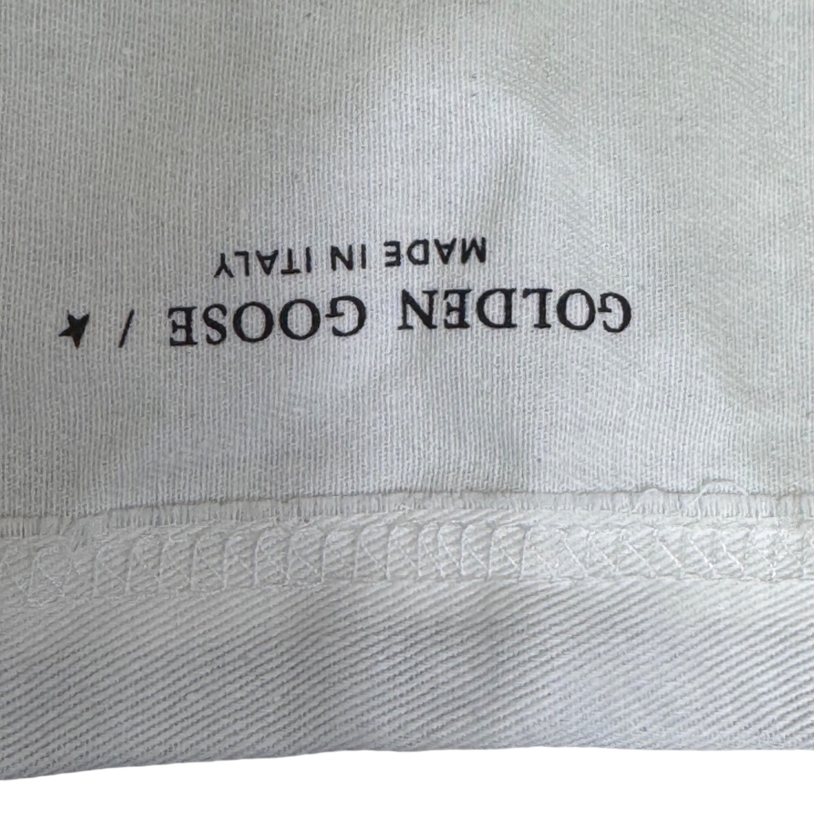 Golden Goose White Canvas Drawstring Dust Bag 15” x11″ Dream Use Only Authentic