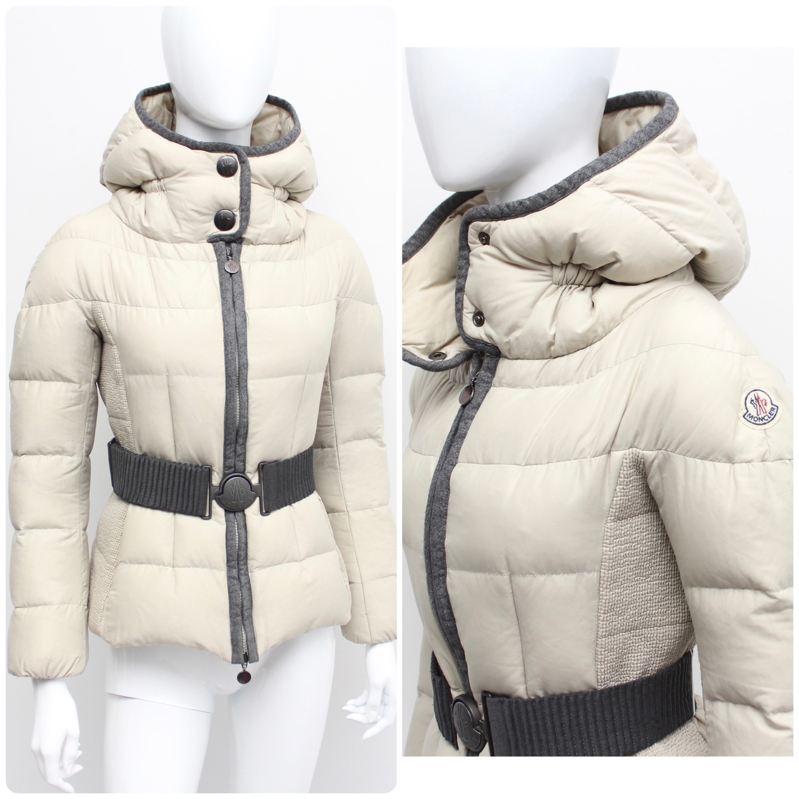 Authentic Women’s MONCLER Signac Down Puffer Jacket Hooded Size 1, S
