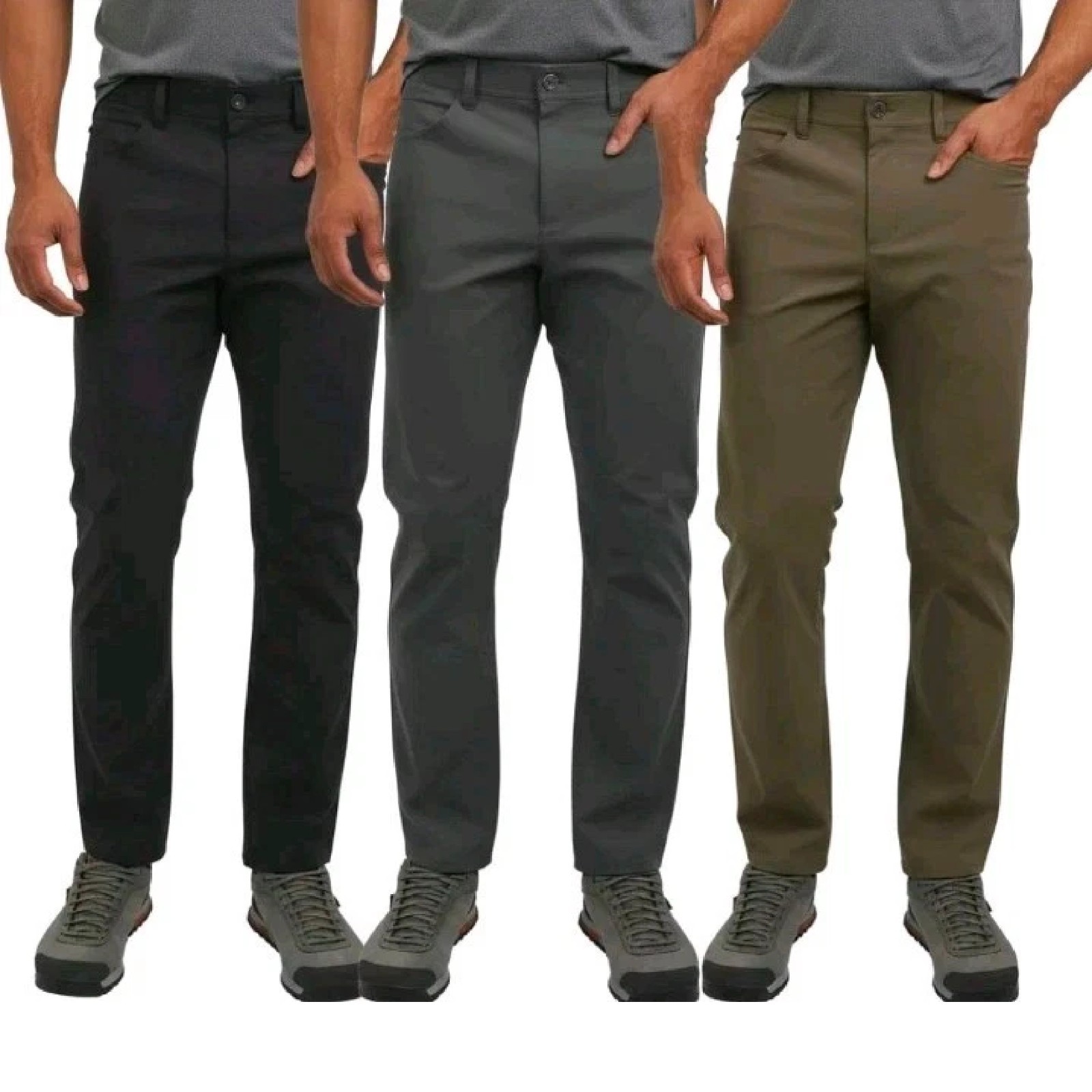 WEATHERPROOF ORIGINAL VINTAGE MEN’S TECH PANTS, WATER RESISTANT, FLEX WAISTBAND.