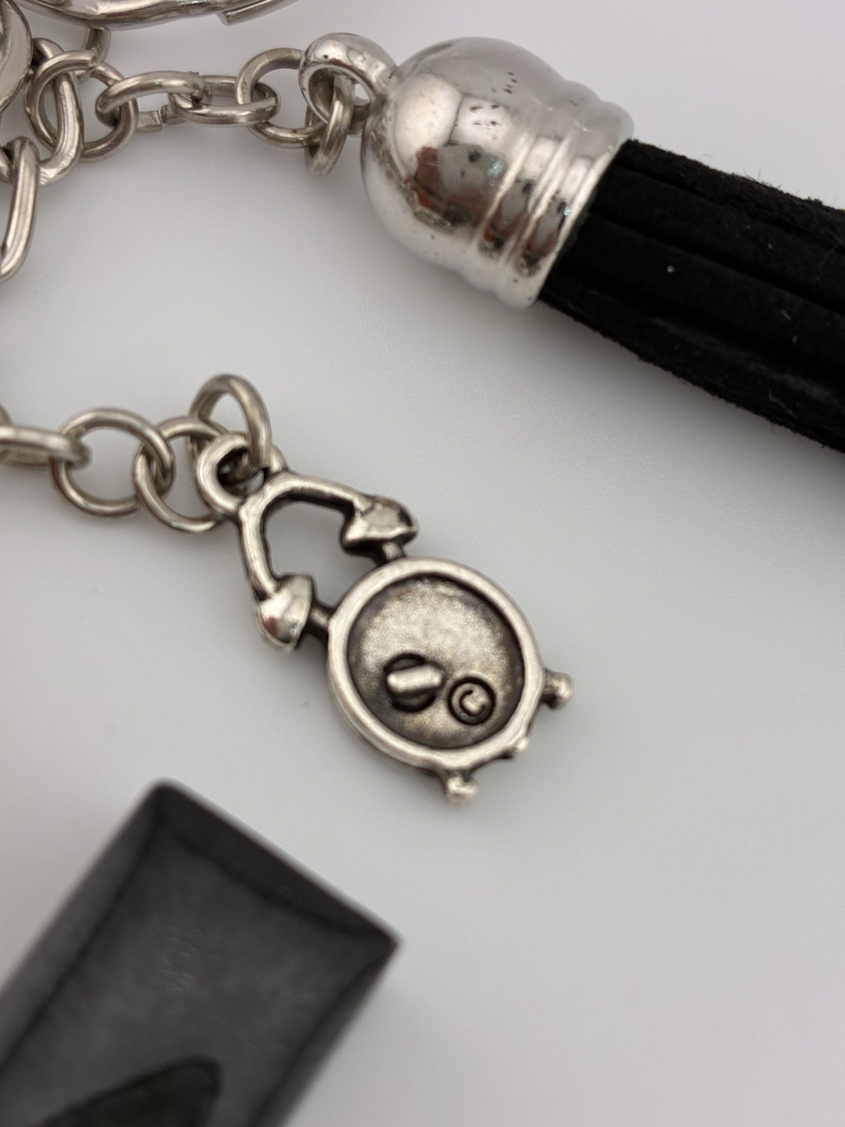 Handmade Halloween Letter N Resin Keychain Ghost Pumpkin Clock Tassel New