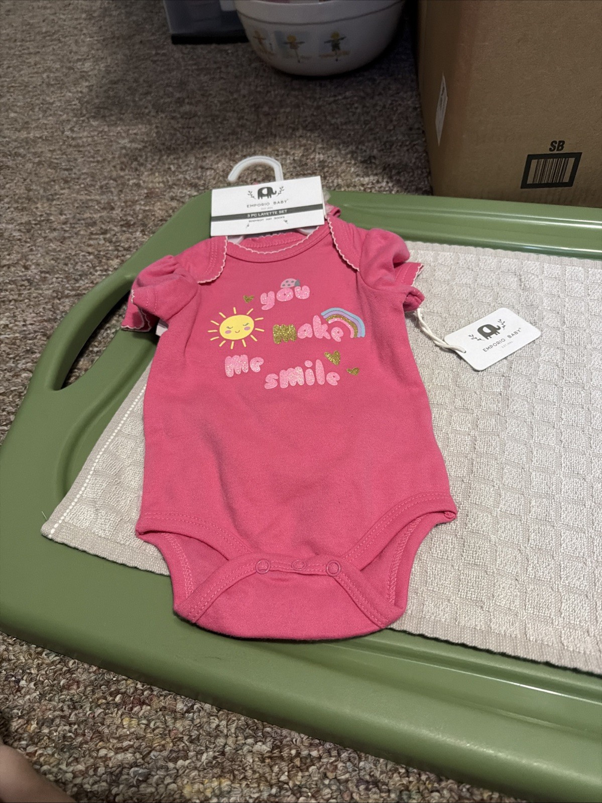 Infant Girls 7 Piece Summer Bundle Set & Accessories – Size 0-3 Months-NWT/NWOT