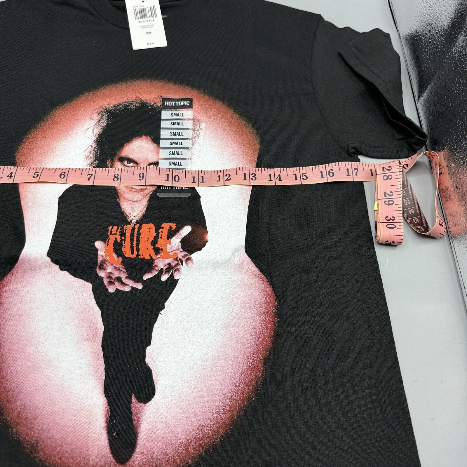 The Cure Band T-Shirt Robert Smith Portrait Size SMALL New