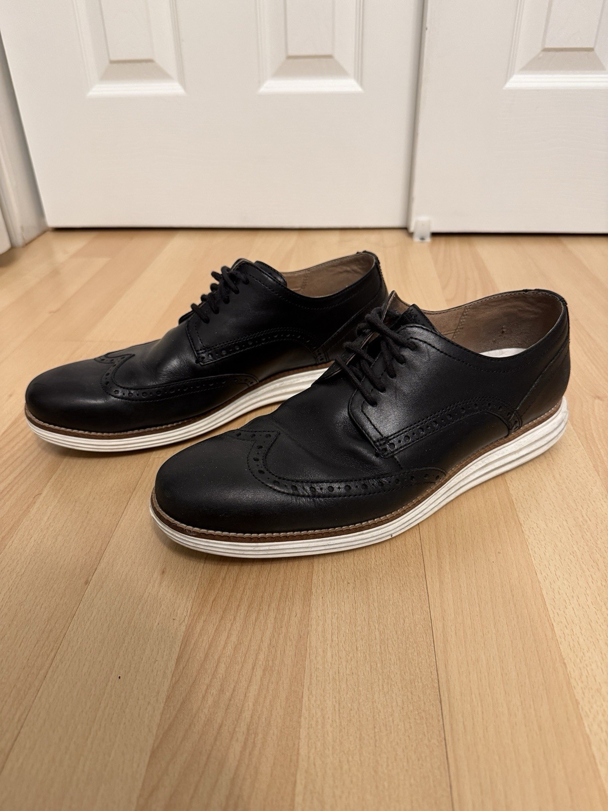 Cole Haan C26469 Men’s Black Leather Brogue Oxford Dress Shoes Lace-Up 11M