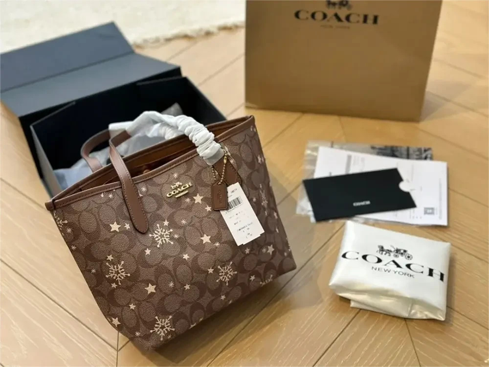 Coach Signature Logo Tote