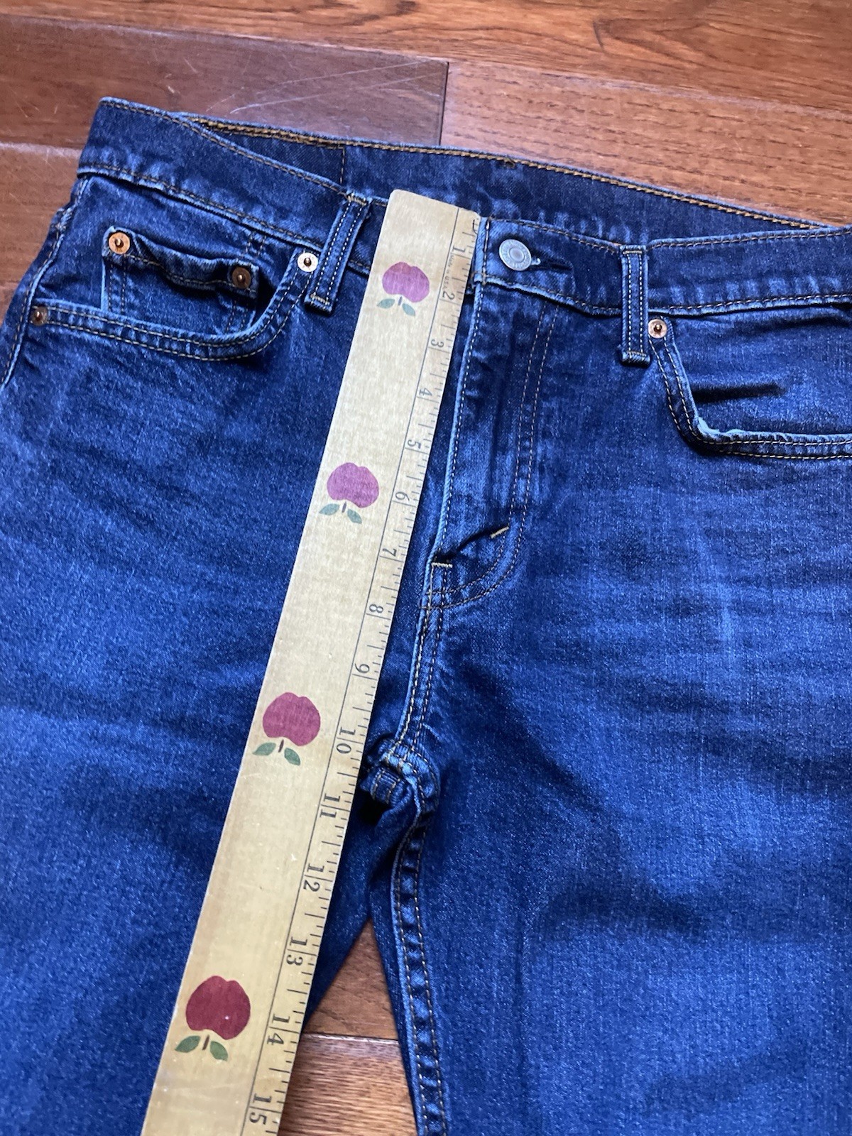 Levi’s 513 Jeans 30×30 Men’s Stretch Slim Fit Zip Fly Straight Denim Dark Blue