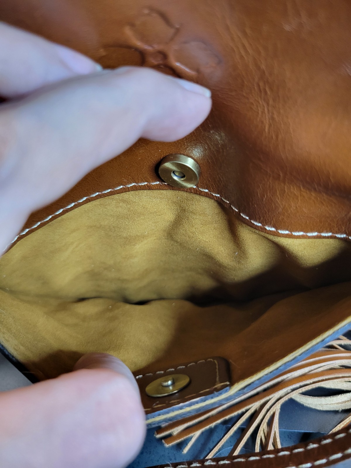 Patricia Nash Tooled Scafati Small Round Leather Crossbody Bag Purse