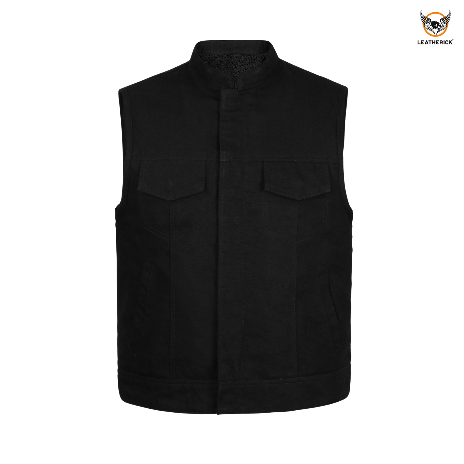 Men’s Jeans Waistcoats SOA Biker Denim Vest Slim Fit Retro Sleeveless Waistcoat