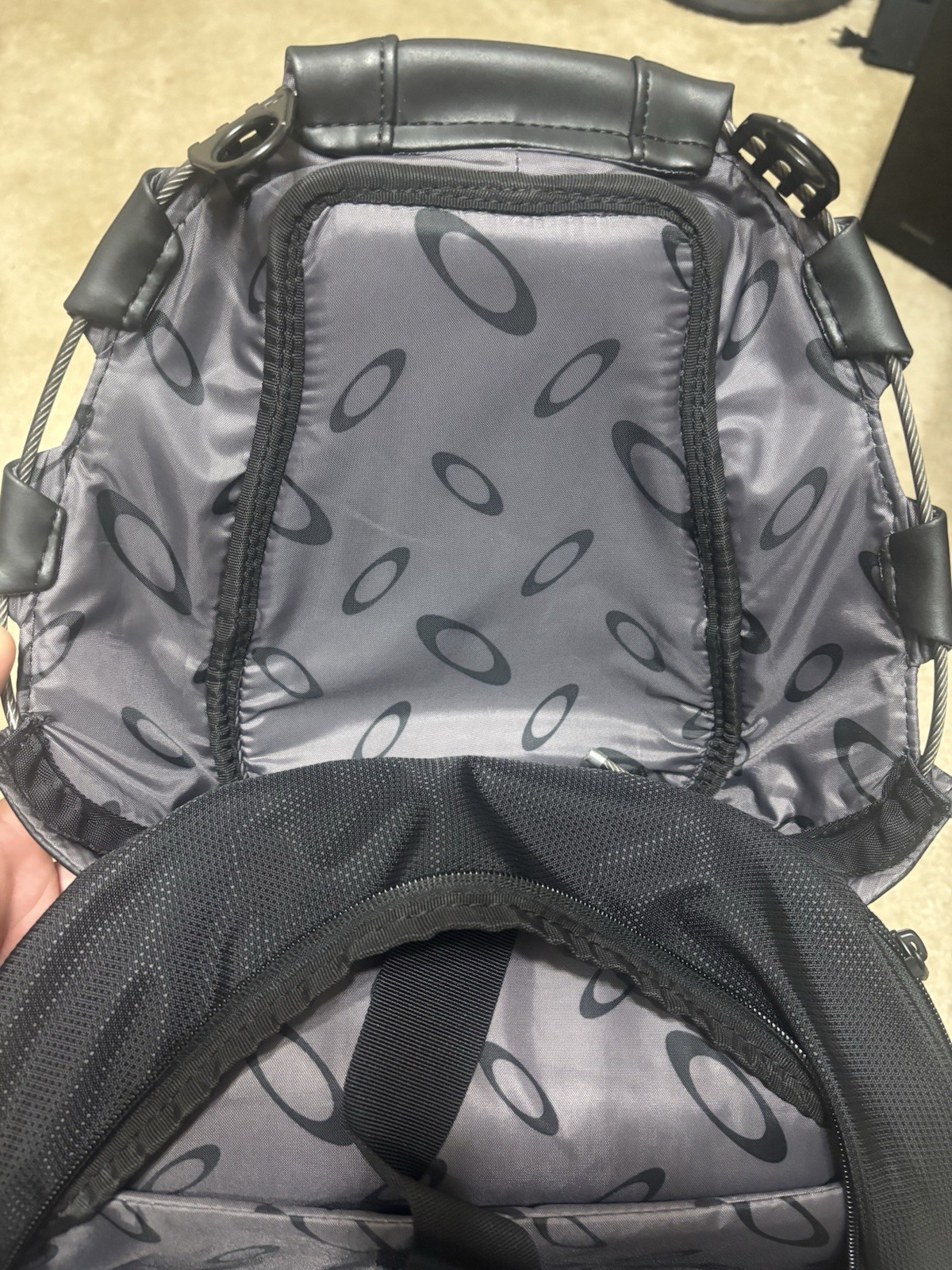 Oakley Tactical Field Gear Backpack Black Hard Shell Laptop Travel Bag Rare