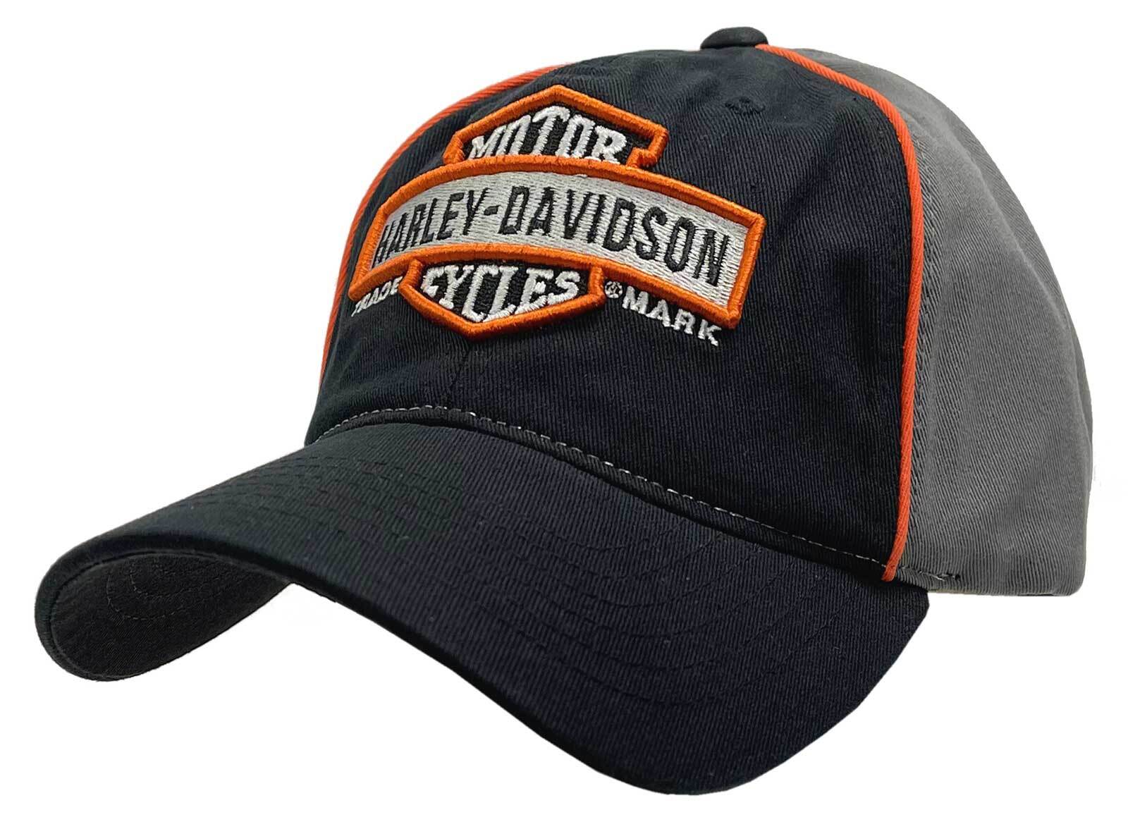Harley-Davidson Men’s Embroidered Trademark Curved Brim Washed Baseball Cap