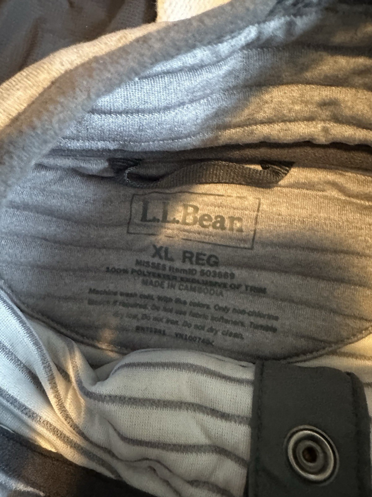 Women’s LL Bean Airlight Knit Pullover In Quarry Gray Heather XL