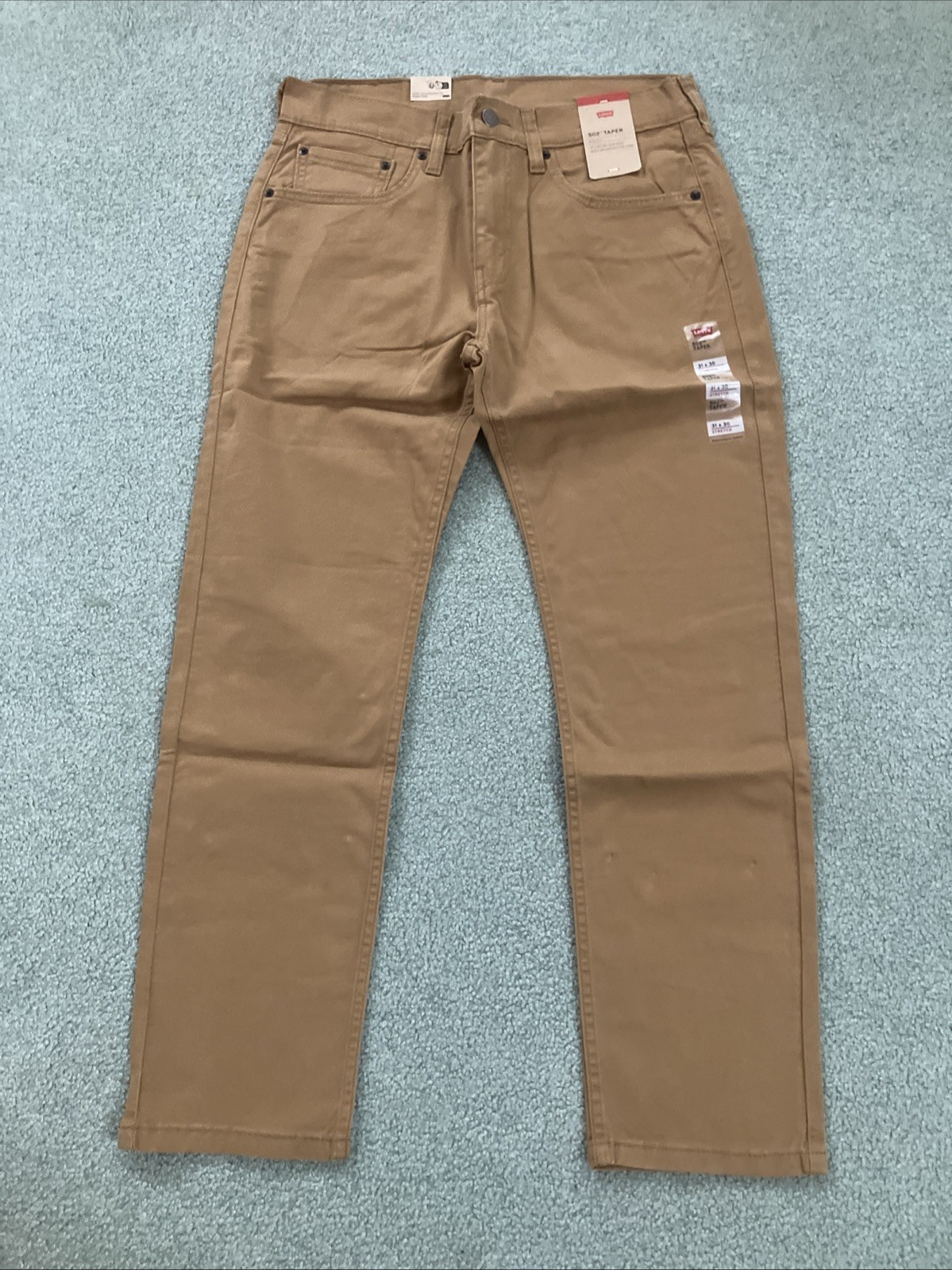 NWT Men’s Levis 502 Taper Stretch Caraway Soft Wash Jeans Size 31”x30”