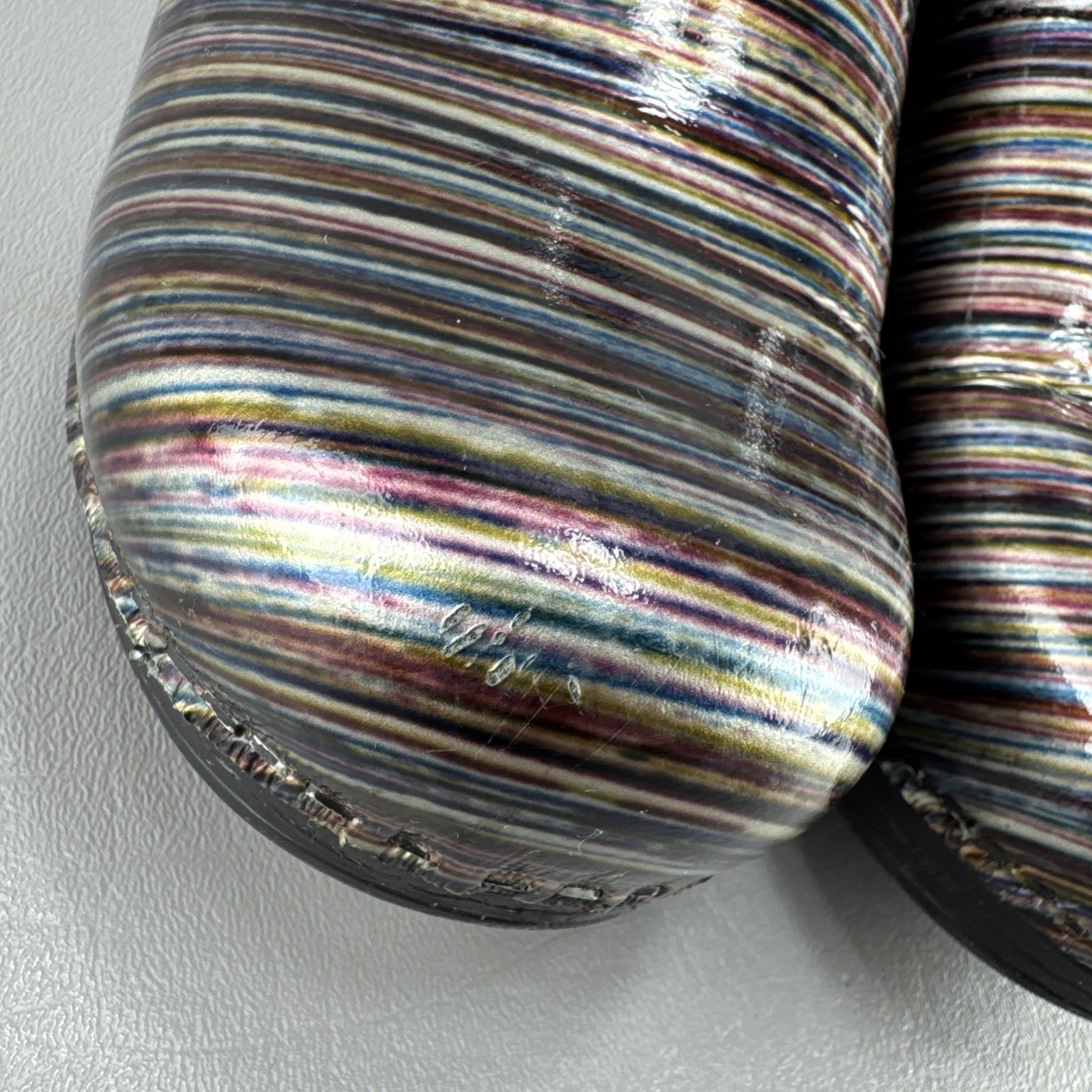 Dansko Pro XP Grey Multi-Colored Striped Patent Leather Clogs Sz 38 US 7.5-8