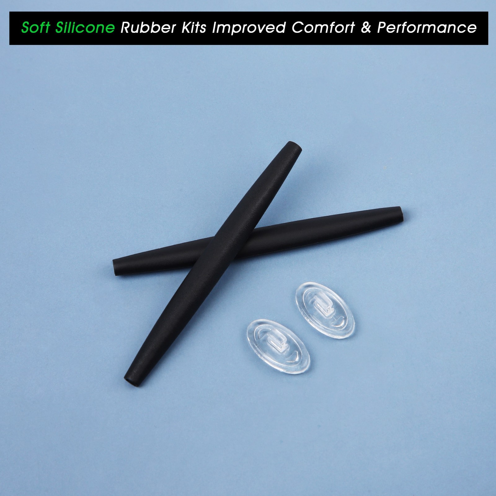 Replacement Earsocks Nosepad Rubber Kits for Oakley Square Wire 2 2014 OO4075