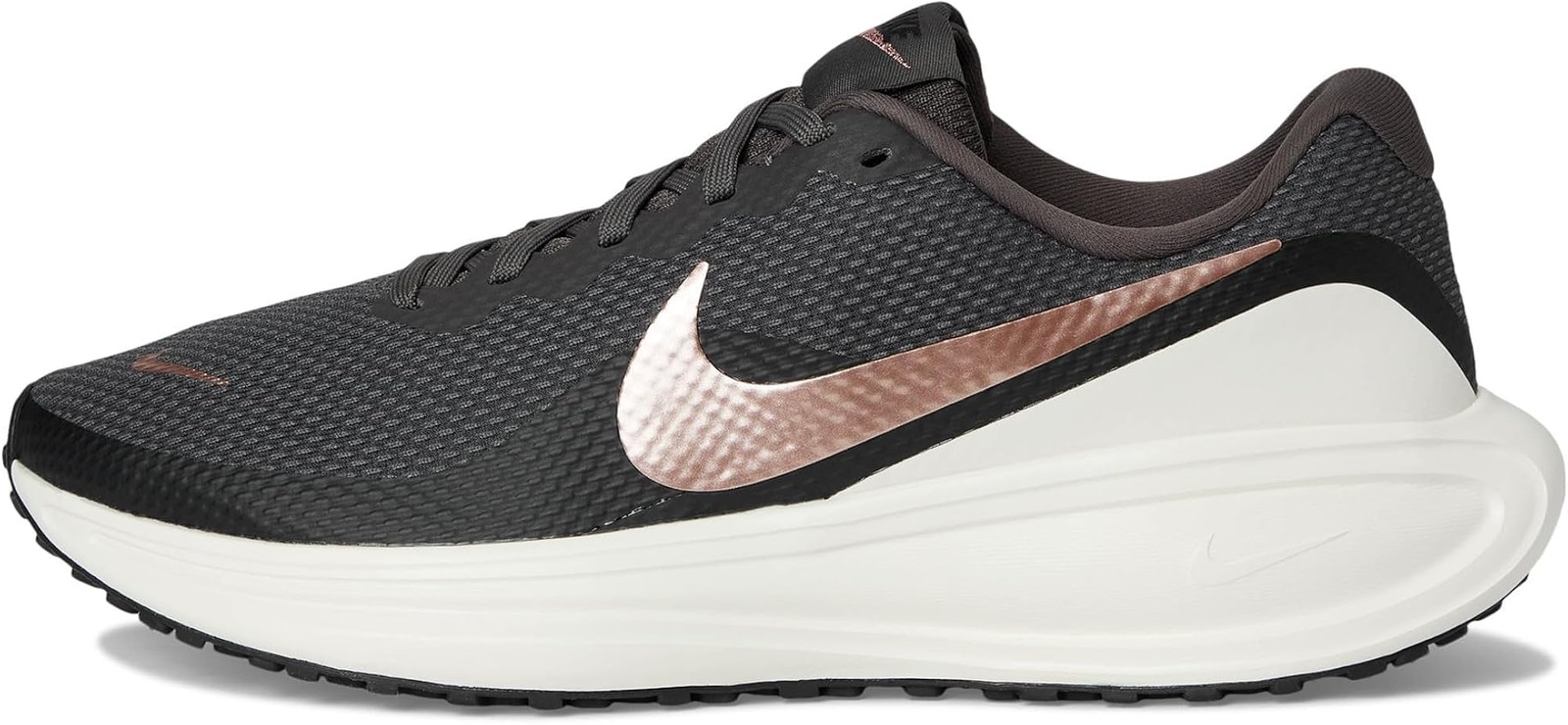 Nike Womens Revolution 8 White/Black/Metallic Gold 5.5 Medium – White/Black/Meta