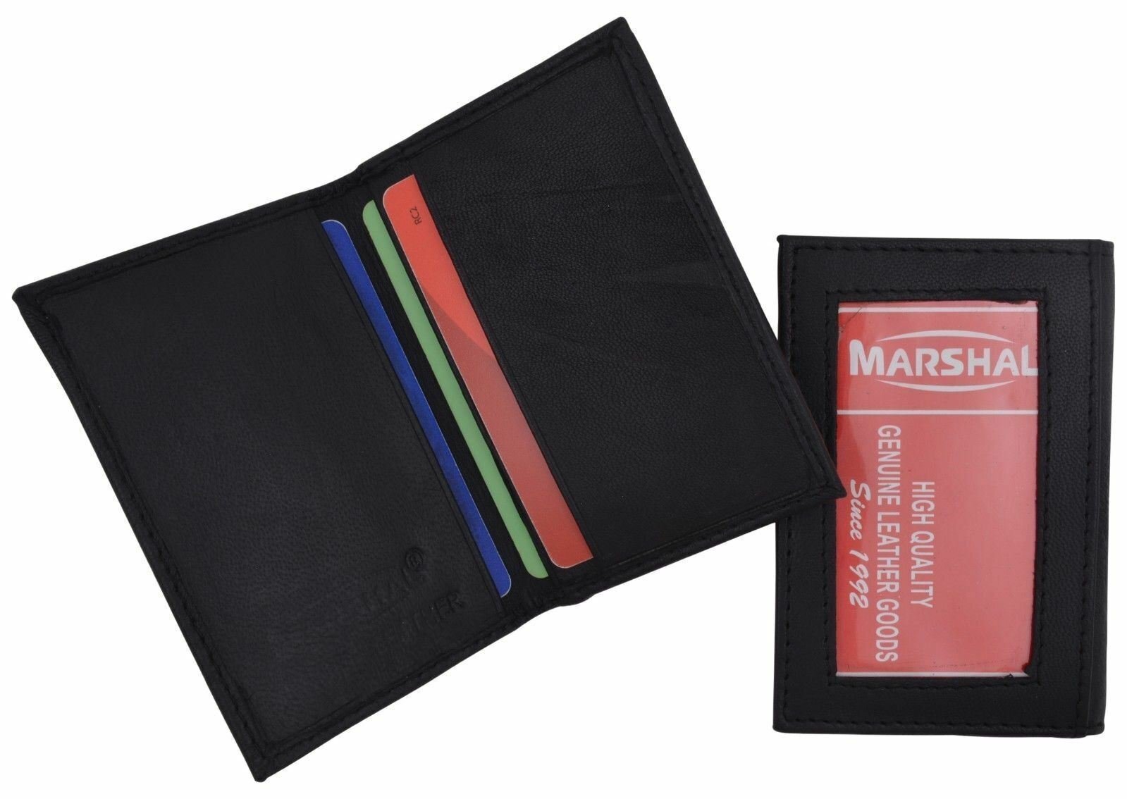 Bifold Leather Small Credit Card & ID Holder Slim Design Mini Men’s Wallet