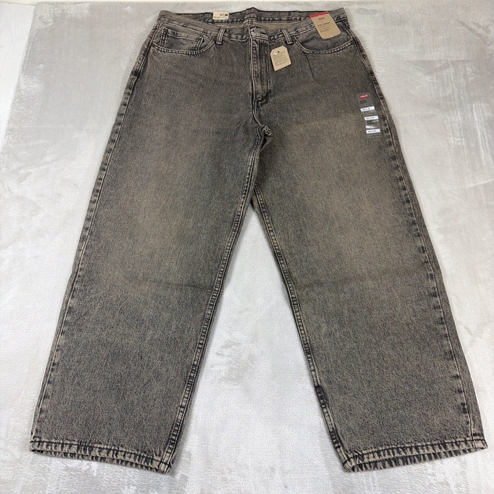 Levi’s 578 Baggy Denim Jeans Men’s Size 38×30 Gray Cotton Y2K