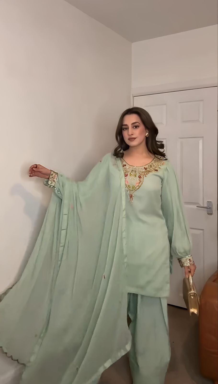 pakistani latest designer farshi salwar suit wedding bridal party wear ethnic 1