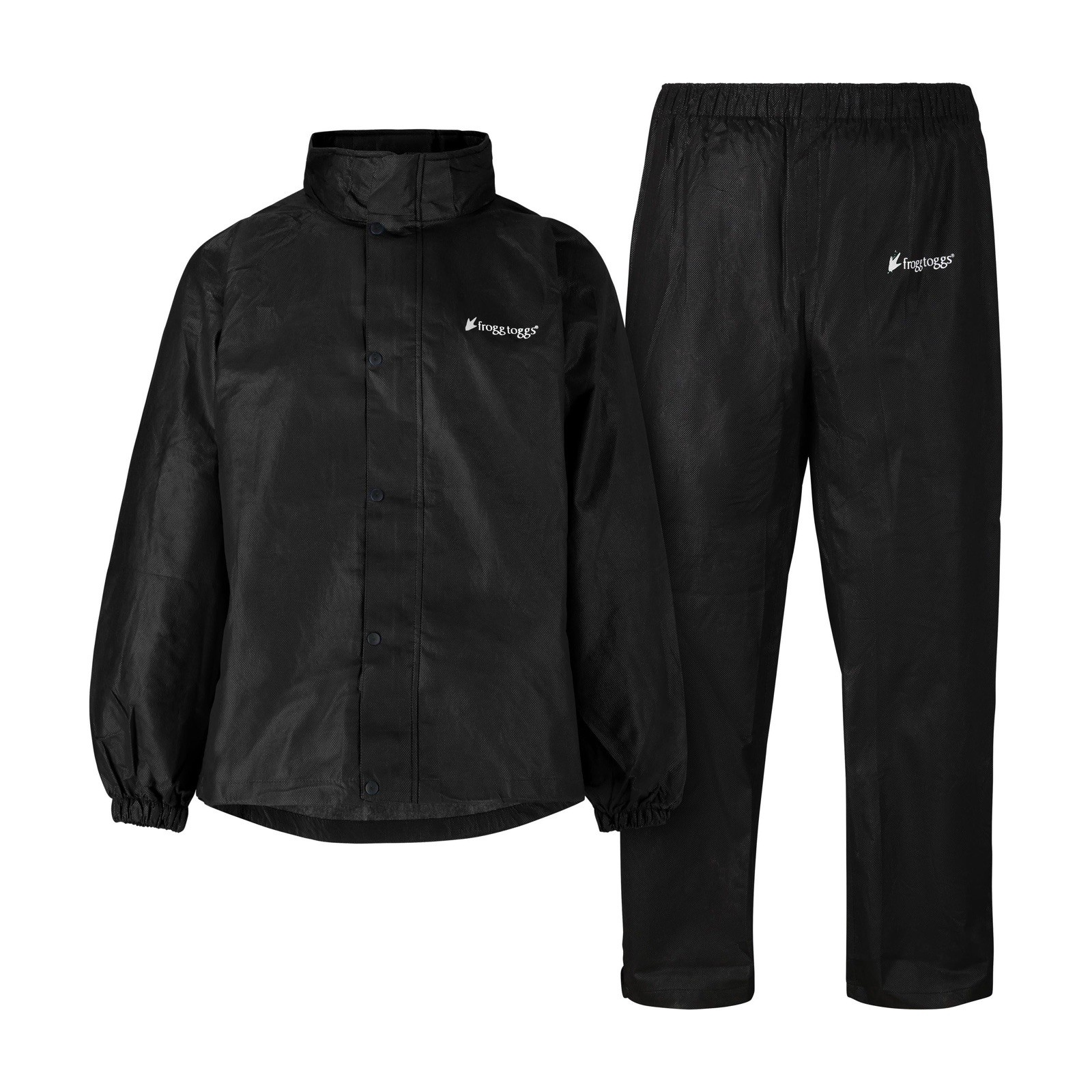 FROGG TOGGS Men’s Classic All-Sport Waterproof Rain Suit- Size Small Black