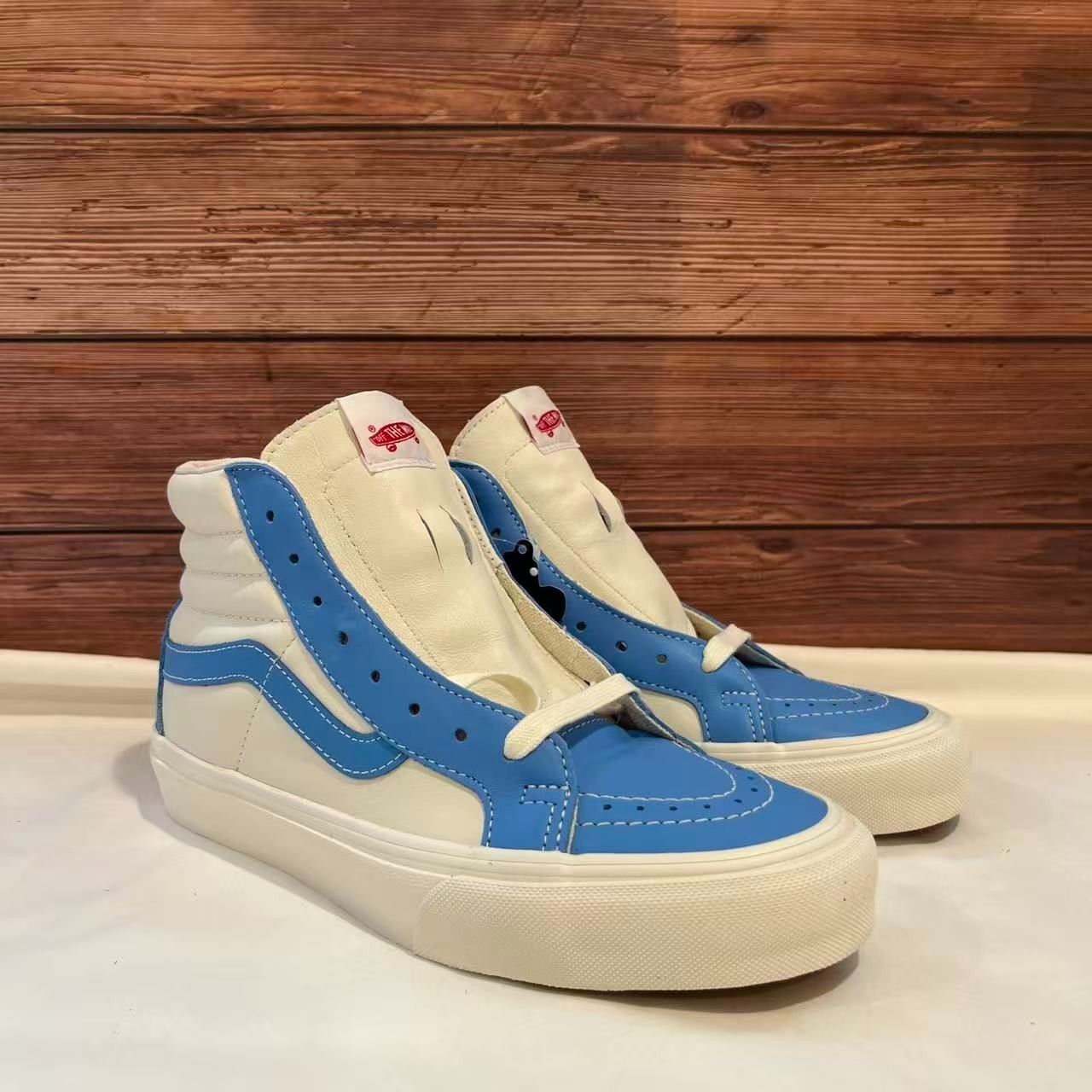 Vans-SK8-HI Reissue VLT LX ‘Bonnie Blue Marshmallow’ Shoes VN0A4BVHXG0