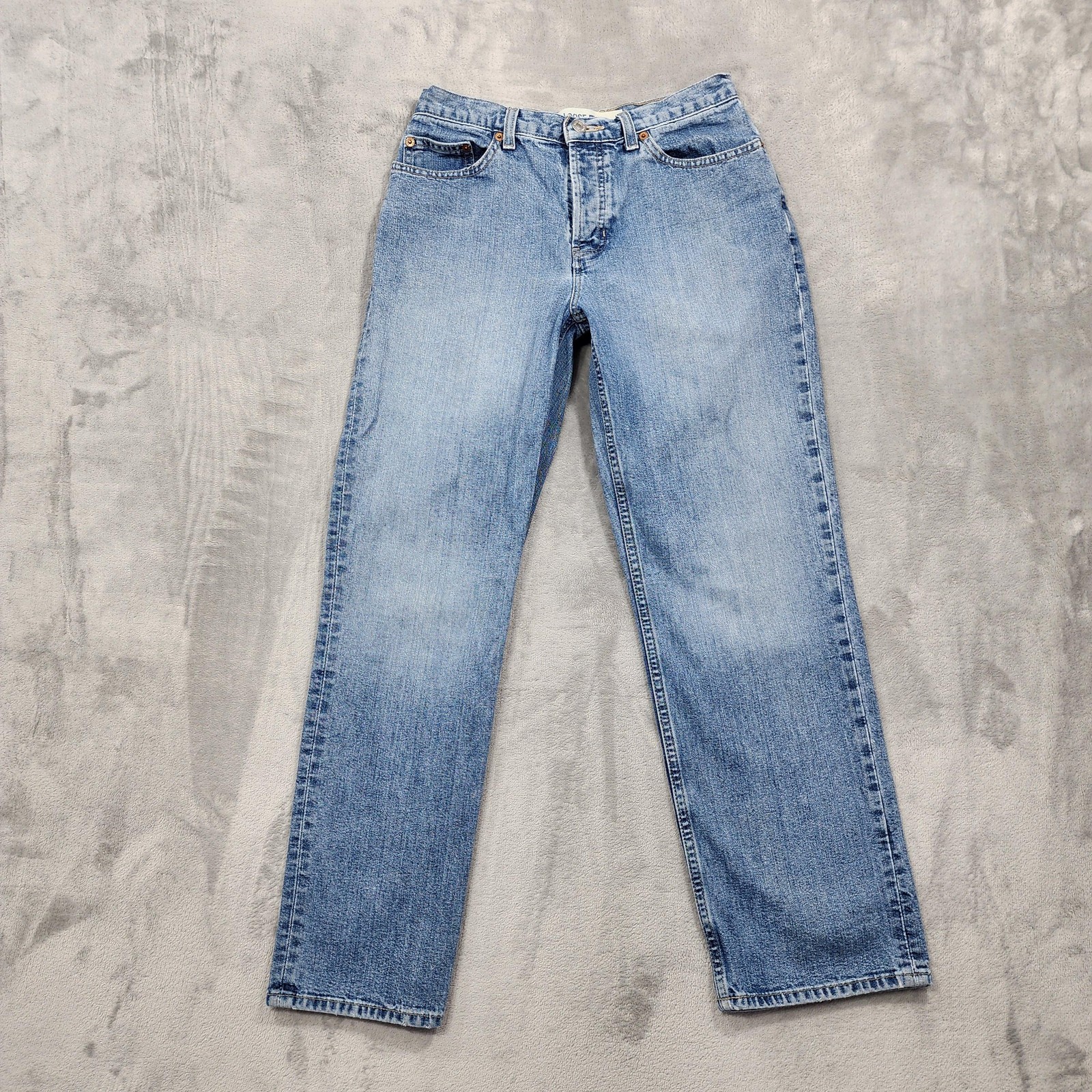 Vintage Gap Jeans Womens 4 Blue High Rise Loose Ankle Relaxed Button Fly Denim