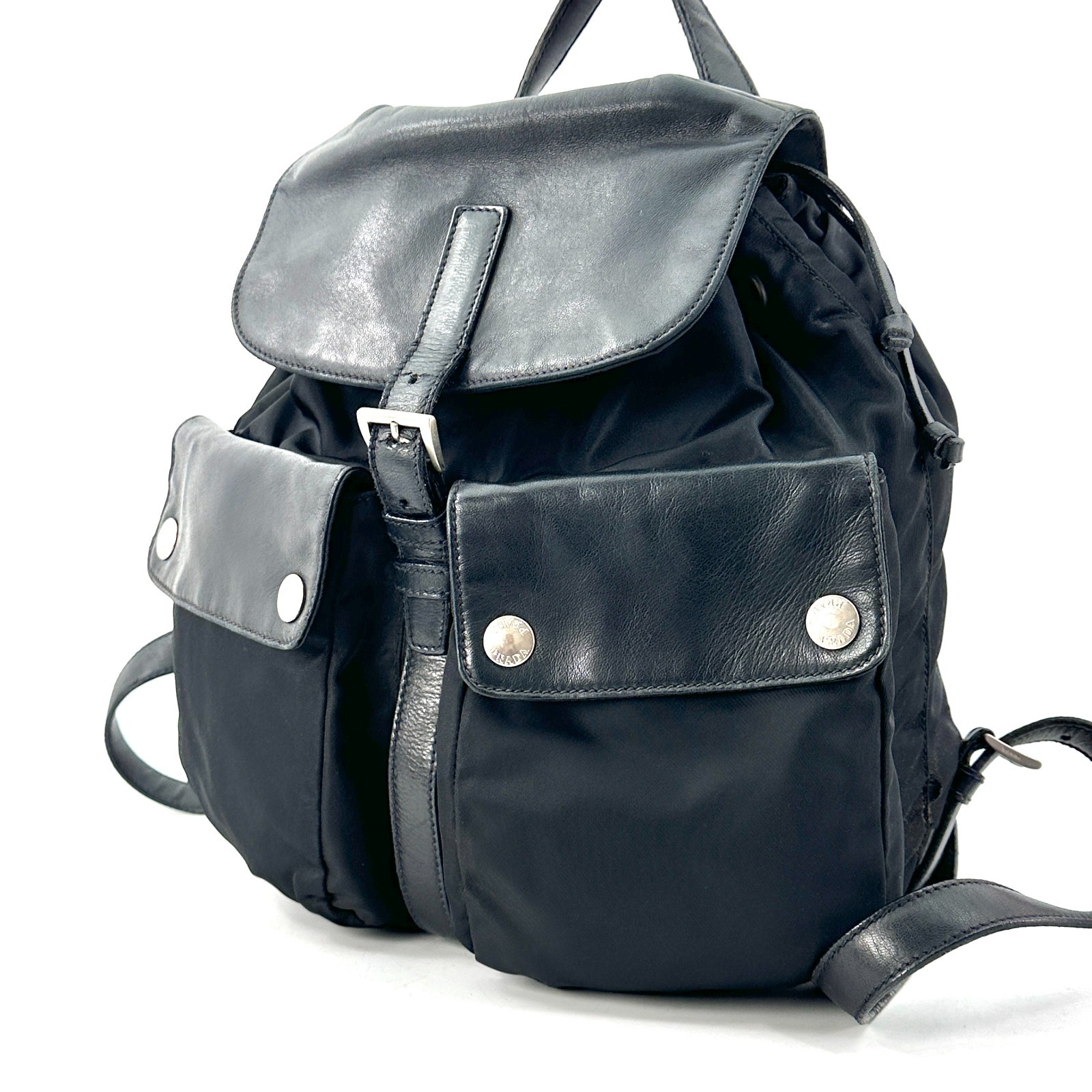 PRADA Rucksack Nylon Logo With Dust Bag