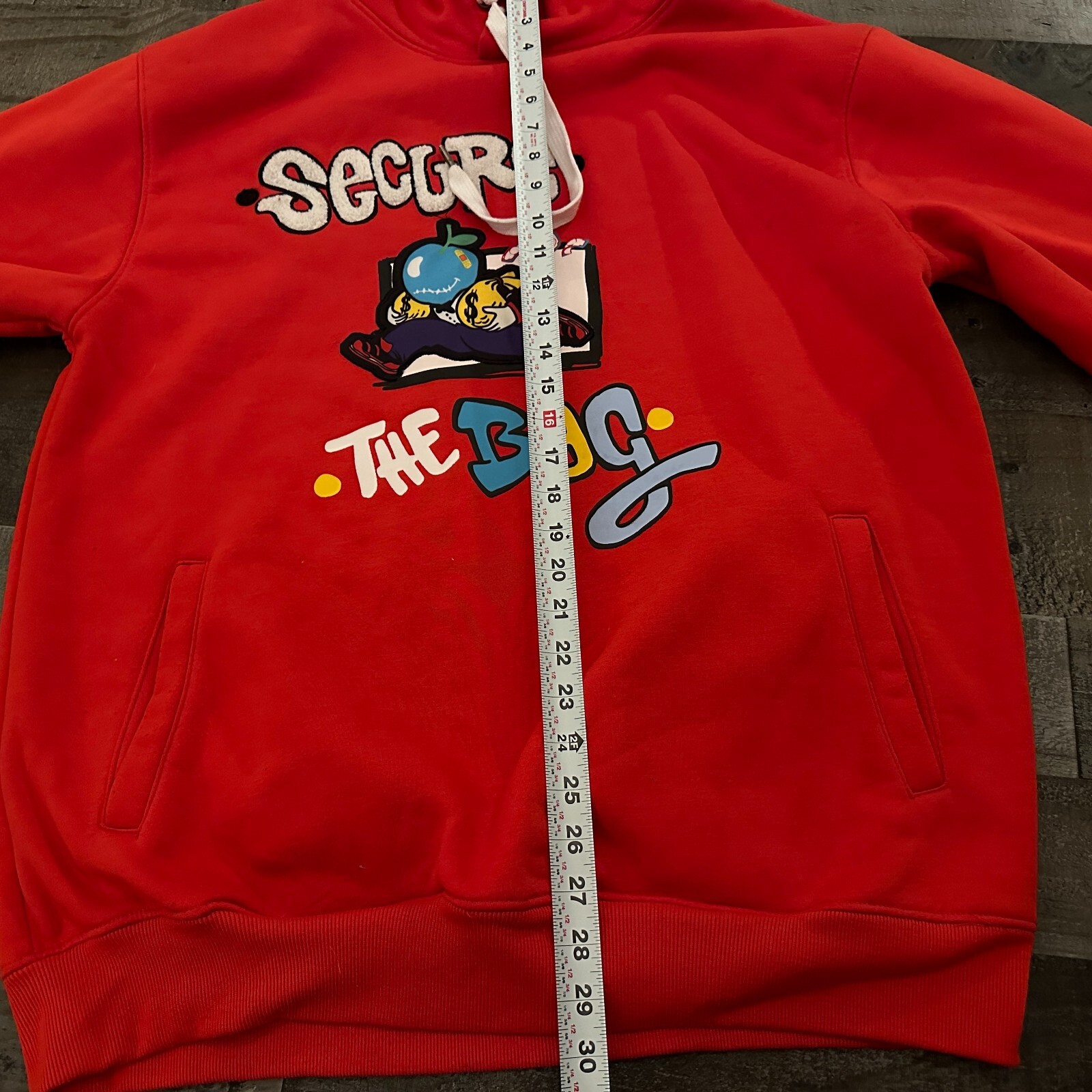 Secure the Bag – Bleecker & Mercer Red Sweatshirt size 2XL – Money Cash Stacks